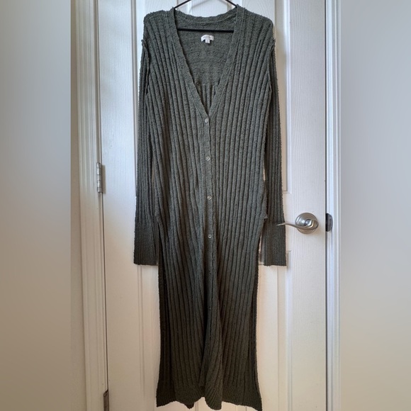 NWOT Anthropologie Pilcro Gauzy Distressed Long Duster Cardigan Sweater XS - Picture 8 of 15